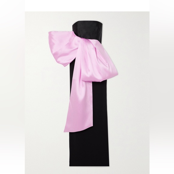 solace london pink and black dress The Kinsley Maxi Dress in Soft Pink and Black Solace London